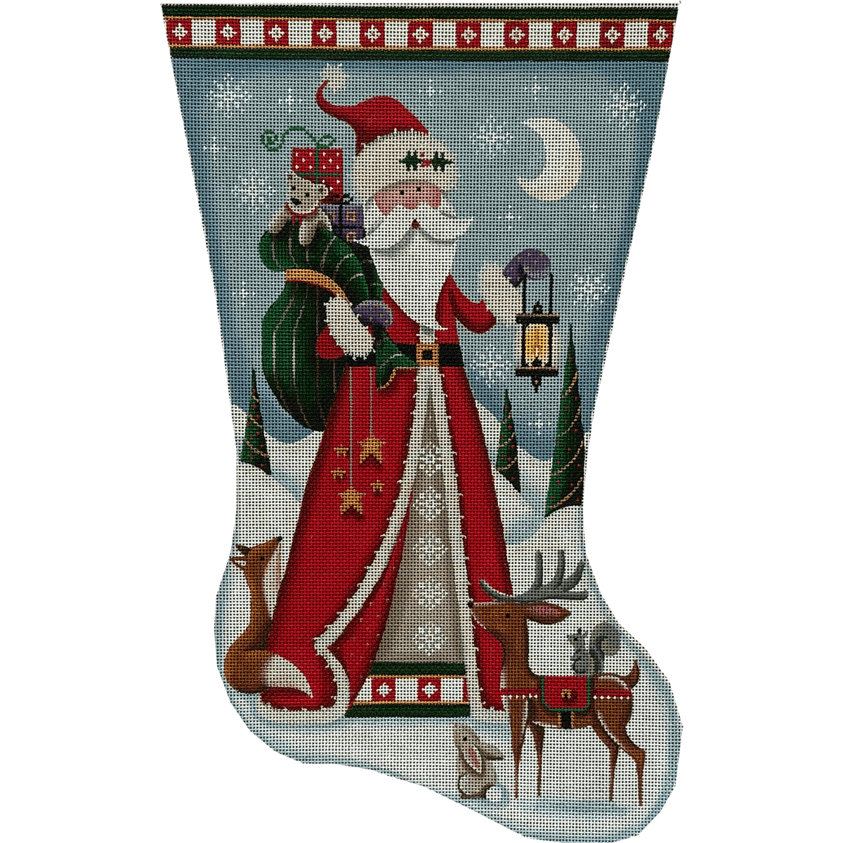 Retro Santa Stocking