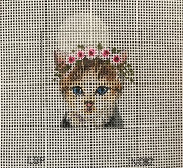 Kitten w/ Floral Crown
