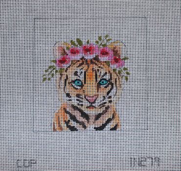 Baby Tiger w/ Floral Crown
