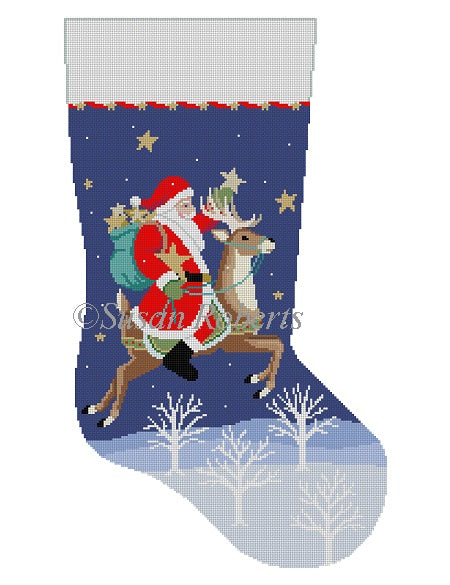 Santa Collecting Stars