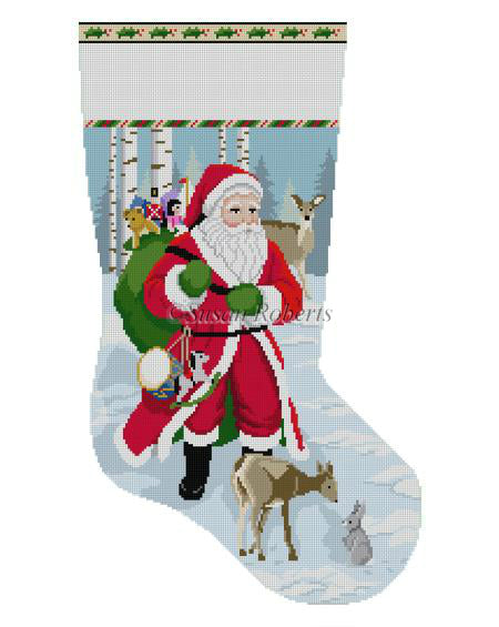 Santa With Deer