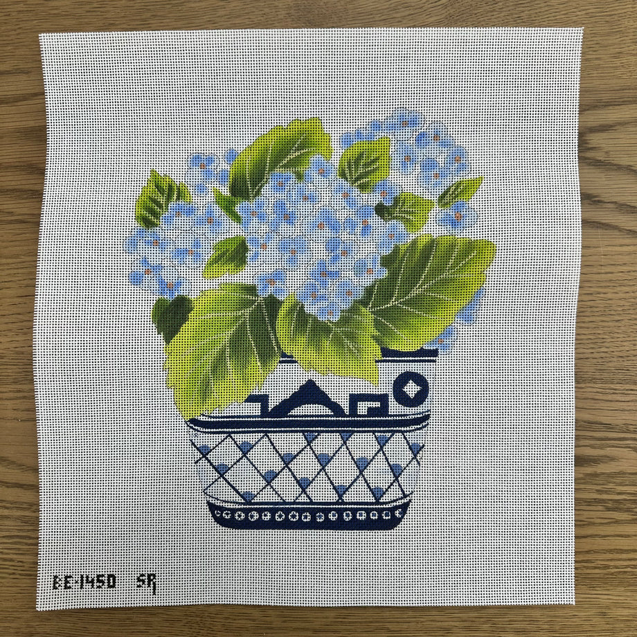 Shaped Hydrangea in Willow Ware