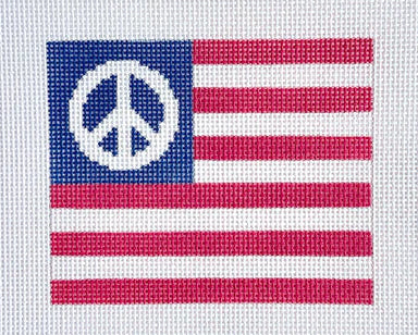 Small Peace American Flag