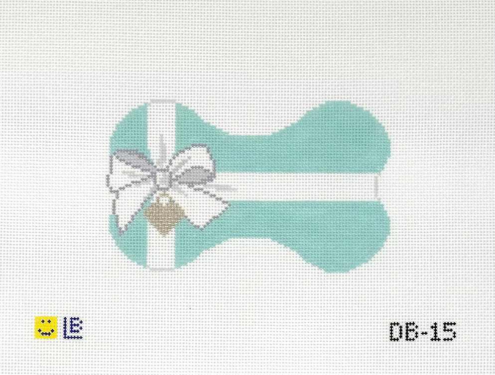 Little Blue Box Heart Tag Dog Bone