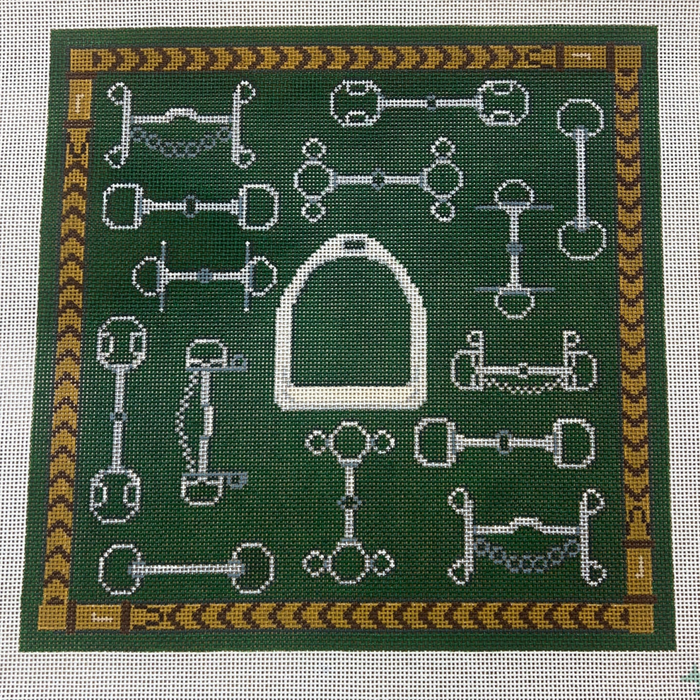 Bits and Stirrups Pillow