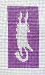White Cat Tapestry Eyeglass Case