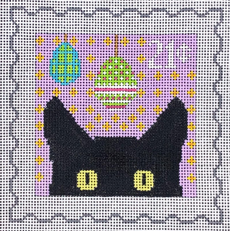 Peeky Kitty Postage Stamp - Easter